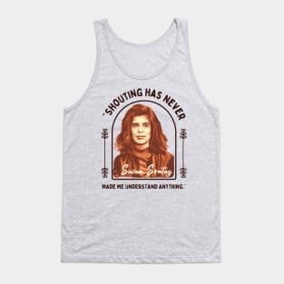 Susan Sontag Portrait and Quote Tank Top